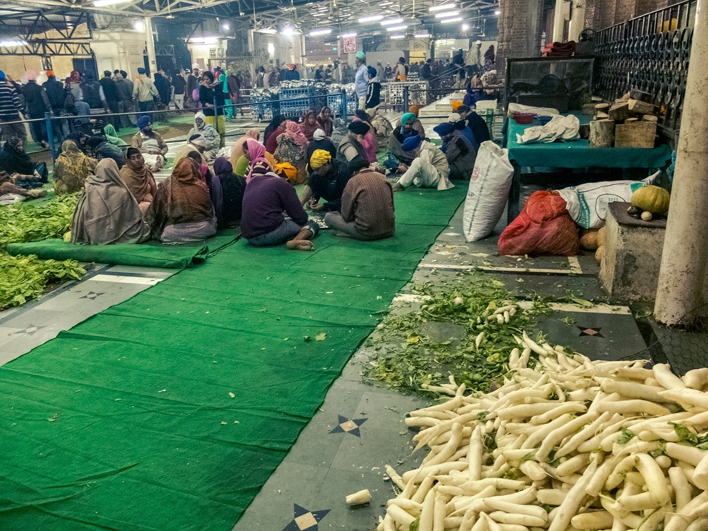 viaggio in india amritsar cucina comune